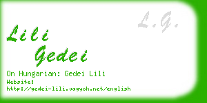 lili gedei business card
